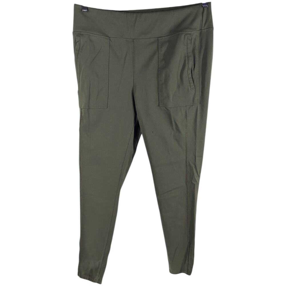 Ridgecut Toughwear Yoga Gym Athletic Pants Womens Olive Green Large (Flaws)